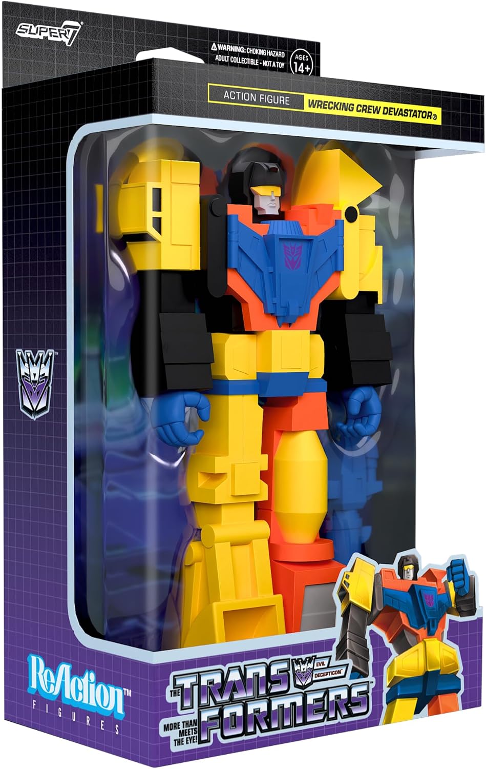 Super7 Transformers Reaction Figures - Devastator Actionfigur