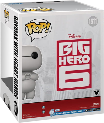 Funko POP! Super: BH6 – Baymax - (Heart Hands) - Big Hero 6- Figura in Vinile da Collezione - Idea Regalo - Merchandising Ufficiale - Giocattoli per Bambini e Adulti - Movies Fans