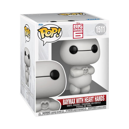 Funko POP! Super: BH6 – Baymax - (Heart Hands) - Big Hero 6- Figura in Vinile da Collezione - Idea Regalo - Merchandising Ufficiale - Giocattoli per Bambini e Adulti - Movies Fans