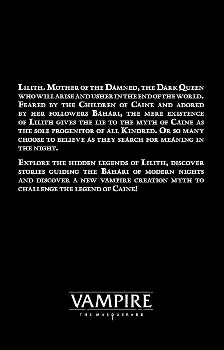 Vampire: The Masquerade: 5th Edition: Revelations of the Dark Mother Accessory