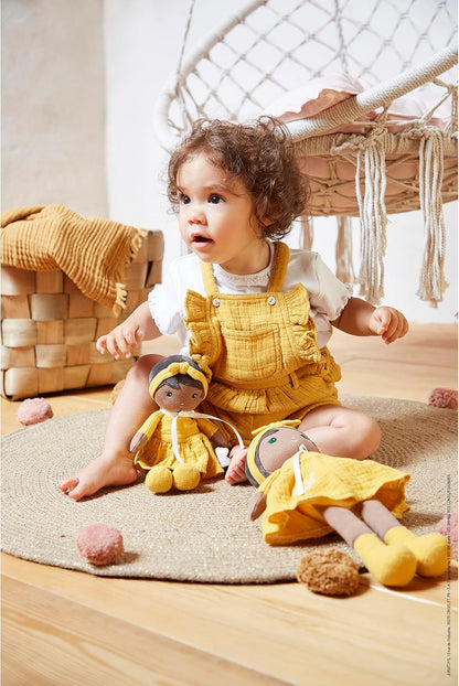 Kaloo - Tendresse - Naomie - My 1st Fabric Doll - 32 cm Fabric Doll - Yellow Dress - Pretty Gift Box and Customisable Ribbon - 0 Months +, K200009 32 cm / 12,5 inch