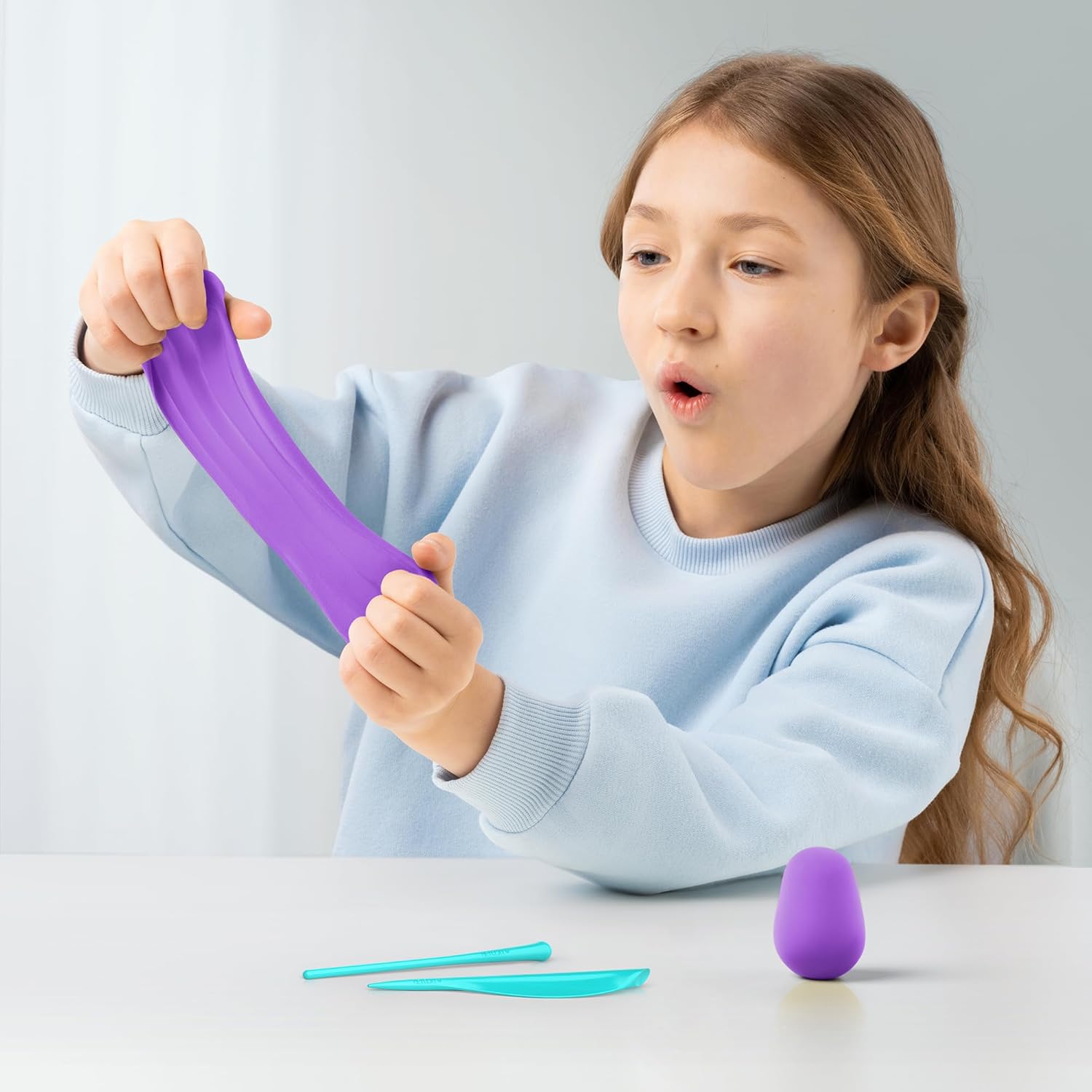 HEY CLAY Rainbow Unicorns - Kit di argilla per bambini che si asciugano all'aria aperta, set creativo dai 3 anni in su (Sunny, serie Unicorni arcobaleno, 3 lattine