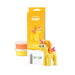 HEY CLAY Rainbow Unicorns - Kit di argilla per bambini che si asciugano all'aria aperta, set creativo dai 3 anni in su (Sunny, serie Unicorni arcobaleno, 3 lattine