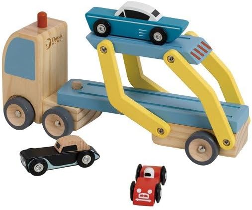 Classic World Wooden Transporter with 3 Cars