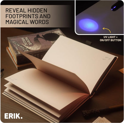 Grupo Erik: Quaderno Harry Potter Mappa del Malandrino | Quaderno A5 con Penna Bacchetta e inchiostro invisible, Segnalibro, Tasca espandibile, 192 pagine 100 g/m², Harry Potter Gadget