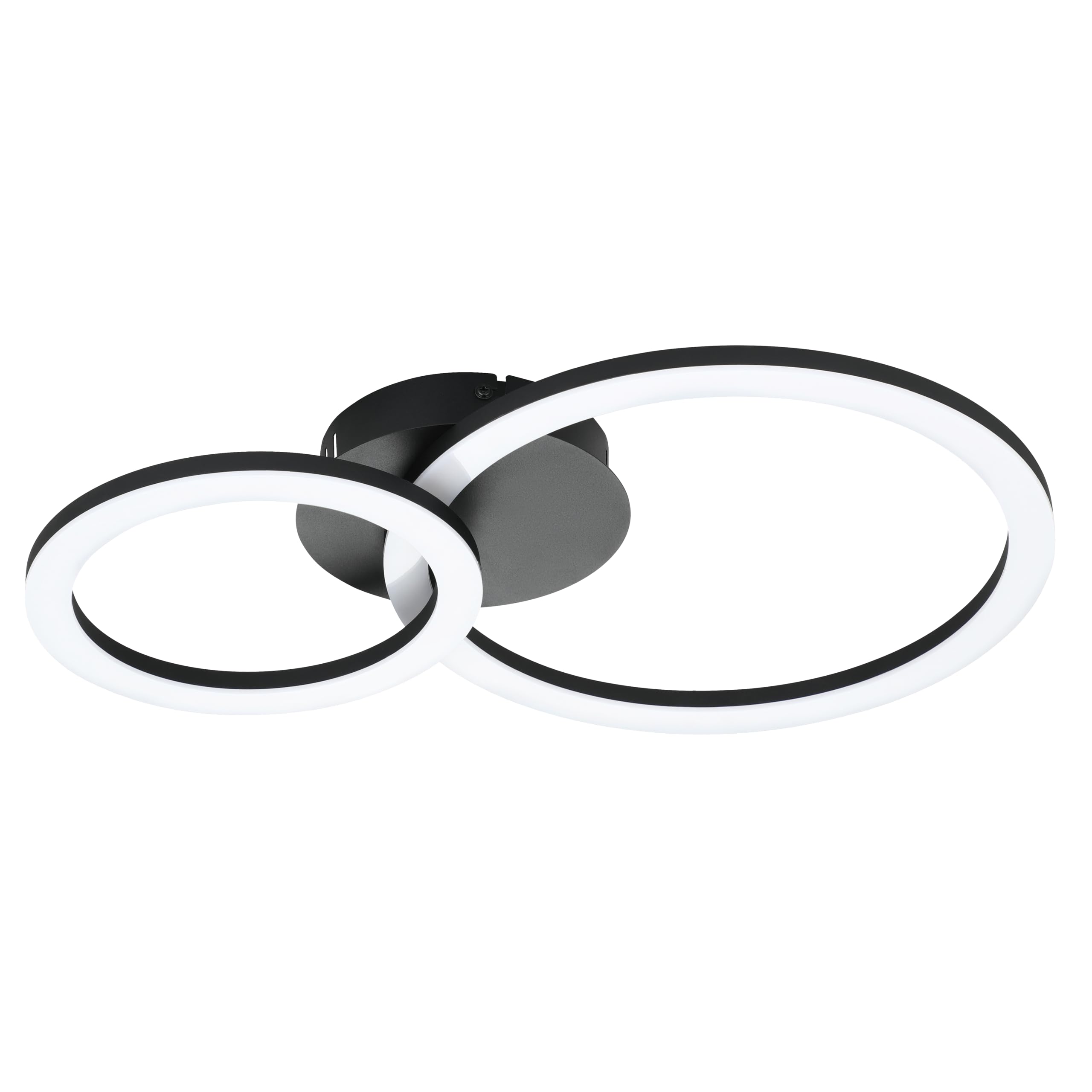 Eglo - Paranday-Z Ceiling Lamp W/Circles Black 44.5X30 - Tw - Zigbee, Bluetooth