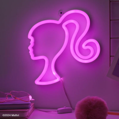 Barbie LED Neon Light - Officially Licensed Iconic Pink Doll Shaped Lamp, USB Powered, Girls Bedroom Accessories & Decor | Paladone