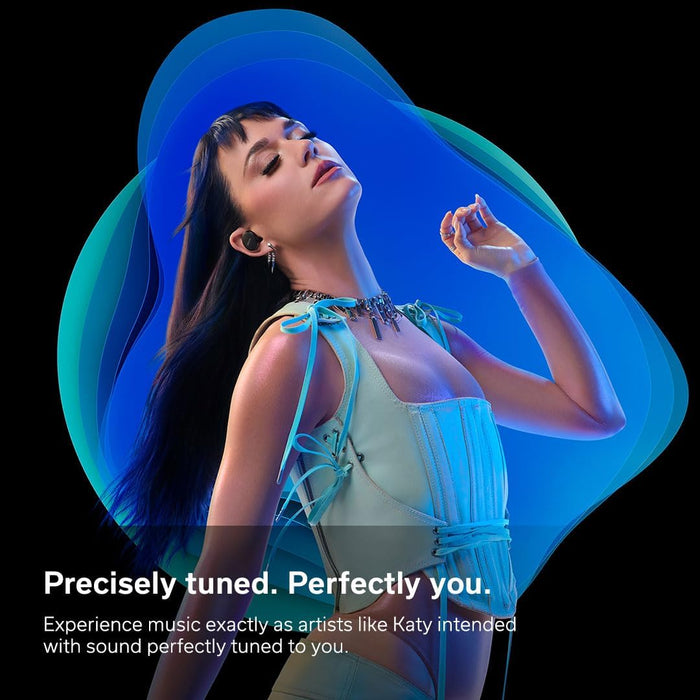 Denon PerL Pro True In Ear Wireless Earbuds, Personalised Sound Profile, Noise Cancelling Earbuds, Water Resistant Earphones, with Built in Microphones and Long Battery Life, Black Denon PerL Pro Black