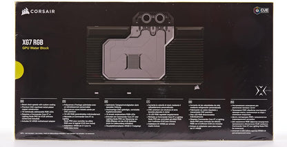Corsair Hydro X Series XG7 RGB 4090 GAMING TRIO GPU Water Block - For MSI GeForce RTX™ 4090 GAMING TRIO Cards - Nickel-Plated Copper - Included Backplate & 5V ARGB Adapter Cable - Black TRIO RTX 4090