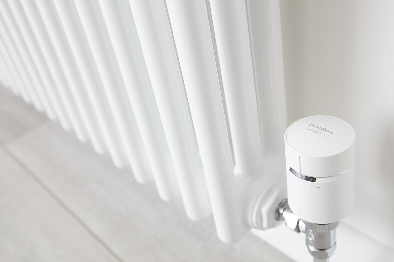 Drayton by Schneider Electric, White, Radiator Thermostat Single Radiator Thermostat