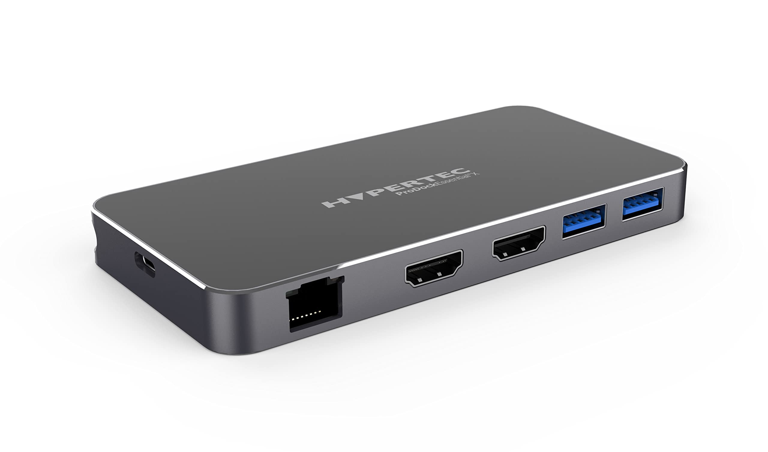 Hypertec ProDockEssential X1 Universal USB-C Dock, Dual HDMI, 8K Single Display (Windows Only) / 4k Dual Display, 2 x USB-A 3.0, 1 x USB-C, Gigabit Ethernet, 100W Power Delivery
