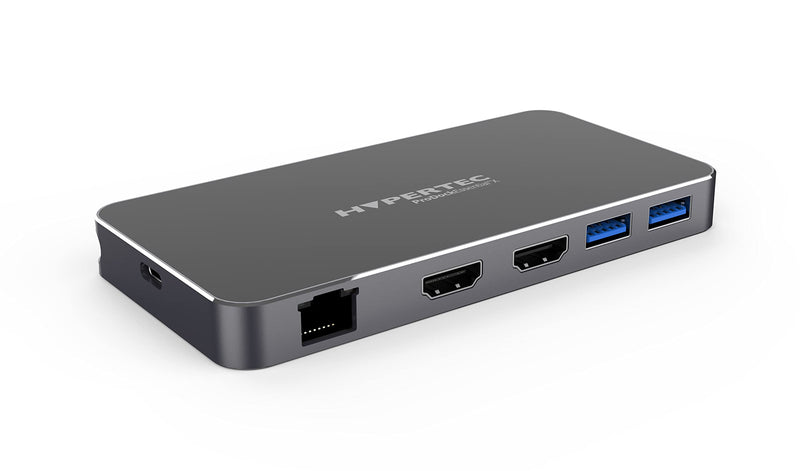 Hypertec ProDockEssential X1 Universal USB-C Dock, Dual HDMI, 8K Single Display (Windows Only) / 4k Dual Display, 2 x USB-A 3.0, 1 x USB-C, Gigabit Ethernet, 100W Power Delivery