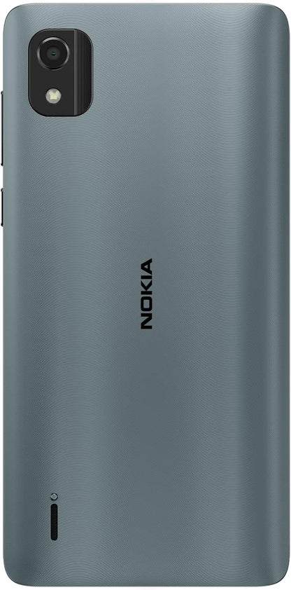 Nokia C2 2nd Edition 5.7” Smartphone with all-day battery life, 5MP & 2MP cameras, Android 11 (Go edition), MicroSD card slot supports up to 256GB, 2 years quarterly security updates, Dual SIM - Blue