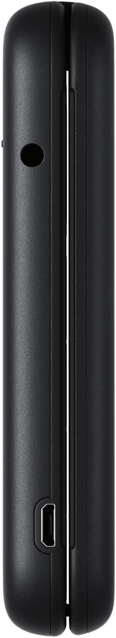 Nokia 2660 Flip Phone with 2.8" display, 4G Connectivity, Hearing Aid Compatibility (HAC), Camera, MP3 player, FM radio, Games, Dual SIM, Black
