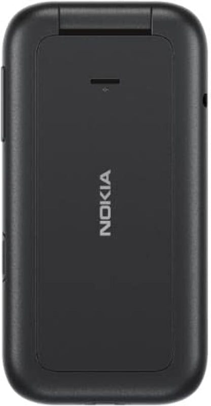Nokia 2660 Flip Phone with 2.8" display, 4G Connectivity, Hearing Aid Compatibility (HAC), Camera, MP3 player, FM radio, Games, Dual SIM, Black