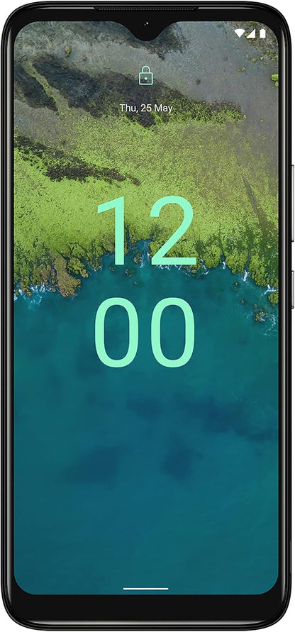 Nokia C12 6.3” HD+ Dual SIM Smartphone, Android 12 (Go edition), Octa-core 2GB RAM/64GB ROM, 8MP Rear /5MP Front Cameras, Night & Portrait modes, IP52 Rating, 3000mAh Battery - Charcoal