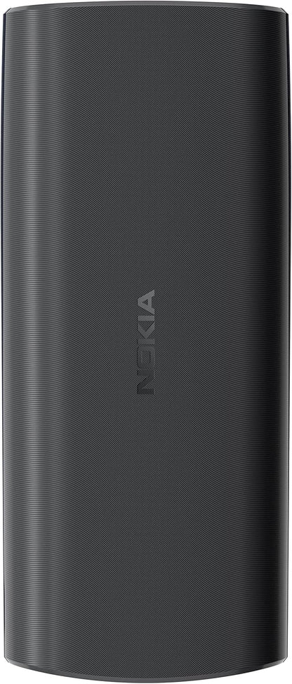 Nokia 105 2G Feature Phone with long-lasting battery, 12 hours of talk-time, wireless FM radio, large display, and tactile keyboard, Dual Sim - Charcoal