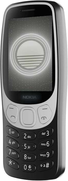 Nokia 3210 feature phone with 4G, 2.4" display, Retro design, 2MP camera, Dual SIM, Cloud Apps, 1450mAh battery, USB Type-C charging, Micro SD slot up to 32GB, Bluetooth 5.0 - Grunge