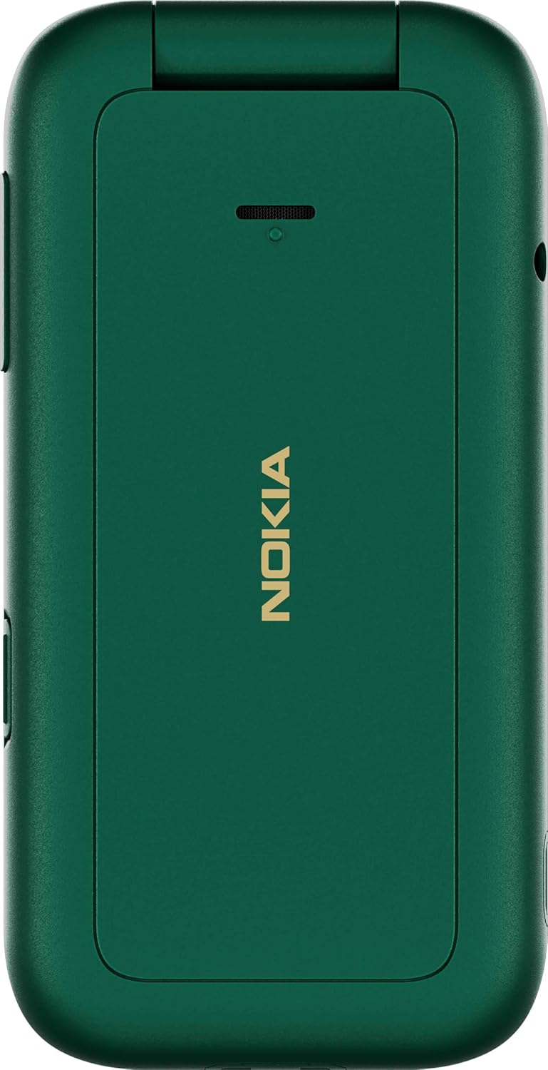 Nokia 2660 Flip Feature Phone with 2.8" display, 4G Connectivity, built-in camera, MP3 player, Classic games, a battery that lasts for days, Perfect for digital detox, Dual SIM - Lush Green