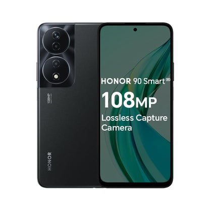 HONOR 90 Smart, Unlocked Android 5G smartphone, 108MP Triple Camera, 6.8" high-transparency Large Screen, Android 13, Dual SIM, Midnight Black 90 Smart Black