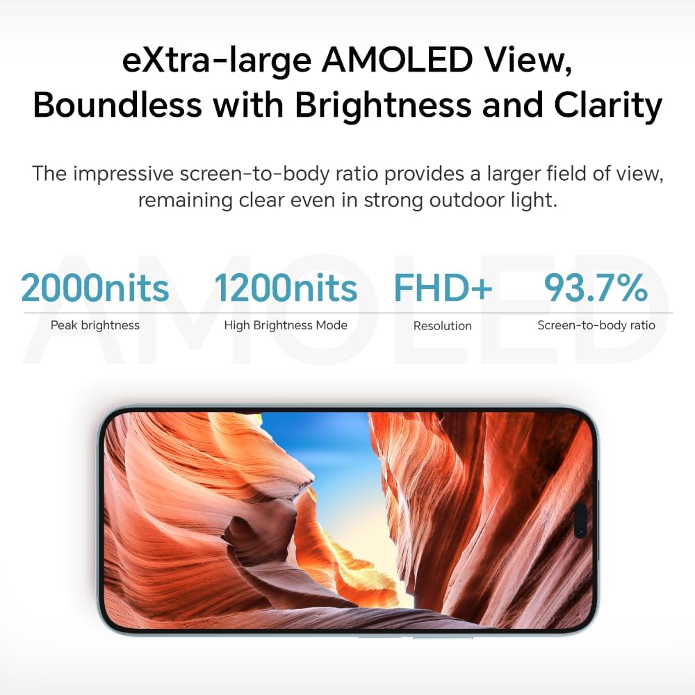 HONOR 200 Lite, Unlocked 5G Smartphone, 8GB+256GB, 6,7” Anti-Drop AMOLED Display, 108MP Triple Rear Camera, 50MP Front Camera, Dual SIM, 2 Year Manufacturer Warranty, Android 14