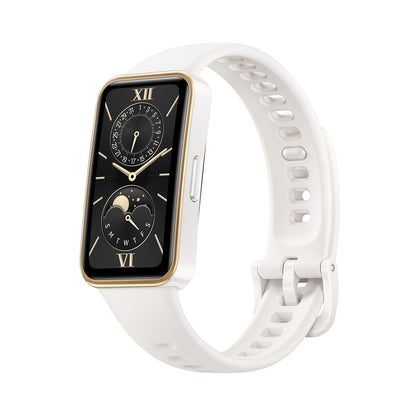 HUAWEI Band 9，Bluetooth, iOS & Android，Up to 14 Days Battery Life, Comfortable Wear, TruSleep 4.0, Scientific Sleep Tracking, 100 Training Modes，Smartband，Dawn White Fluoroelastomer Strap