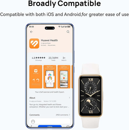 HUAWEI Band 9，Bluetooth, iOS & Android，Up to 14 Days Battery Life, Comfortable Wear, TruSleep 4.0, Scientific Sleep Tracking, 100 Training Modes，smartband，Starry Black Fluoroelastomer Strap