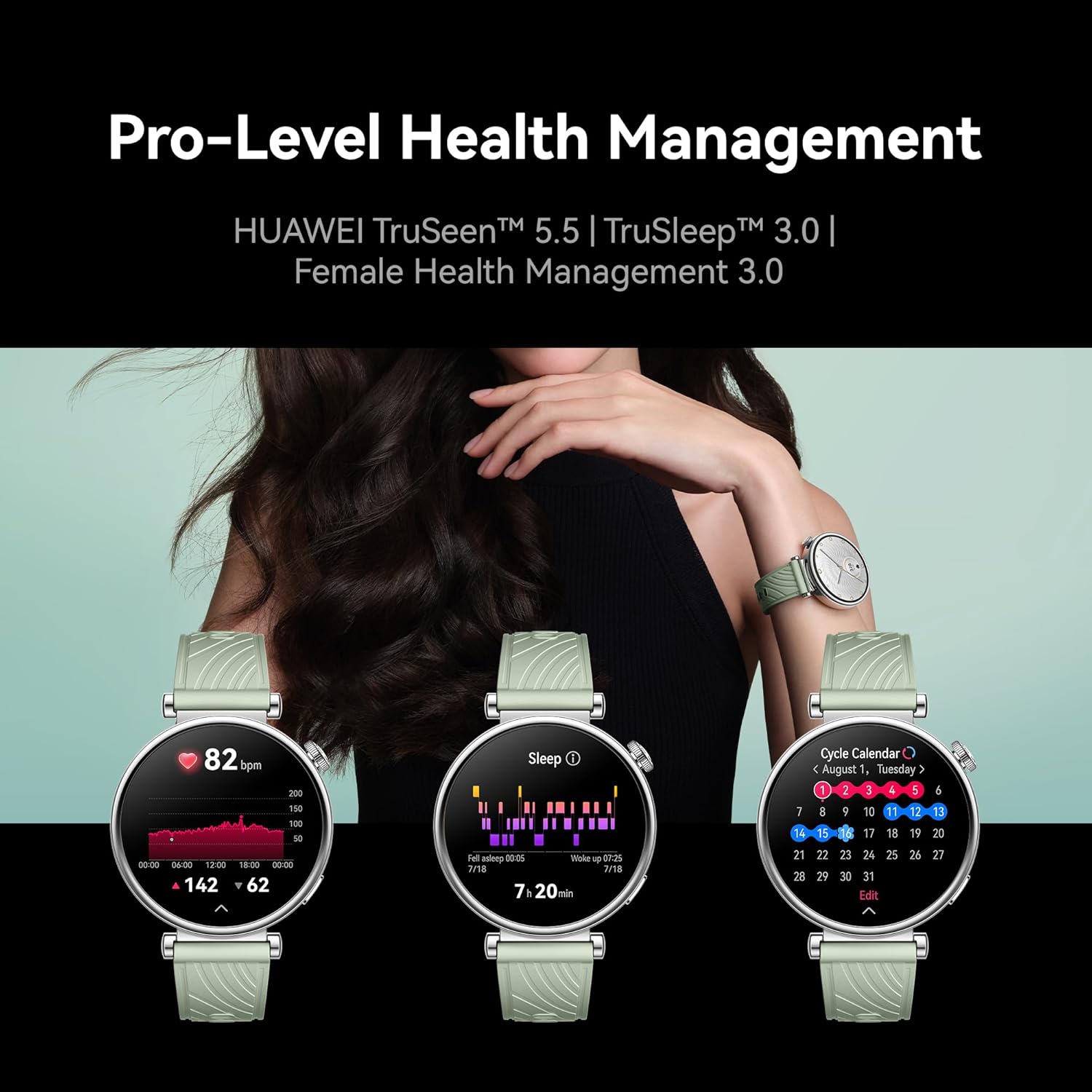 HUAWEI WATCH GT 4 Smart Watch - Up to 2 Weeks Battery Life Fitness Tracker - Compatible with Android & iOS - Health Monitoring with Pulse Wave Analysis - 41MM Green