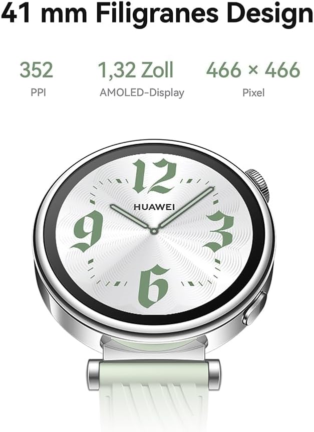 HUAWEI WATCH GT 4 Smart Watch - Up to 2 Weeks Battery Life Fitness Tracker - Compatible with Android & iOS - Health Monitoring with Pulse Wave Analysis - 41MM Green