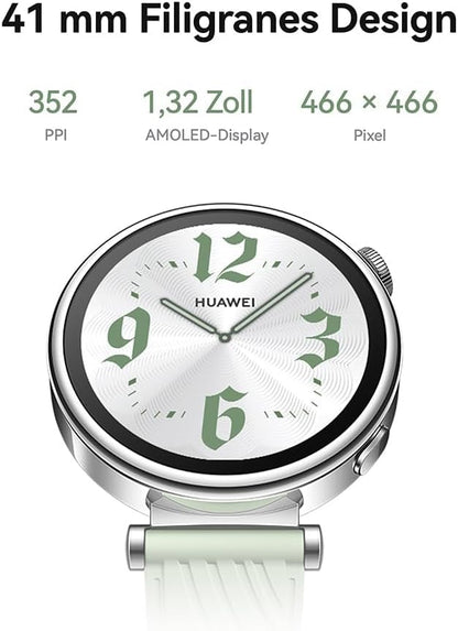 HUAWEI WATCH GT 4 Smart Watch - Up to 2 Weeks Battery Life Fitness Tracker - Compatible with Android & iOS - Health Monitoring with Pulse Wave Analysis - 41MM Green