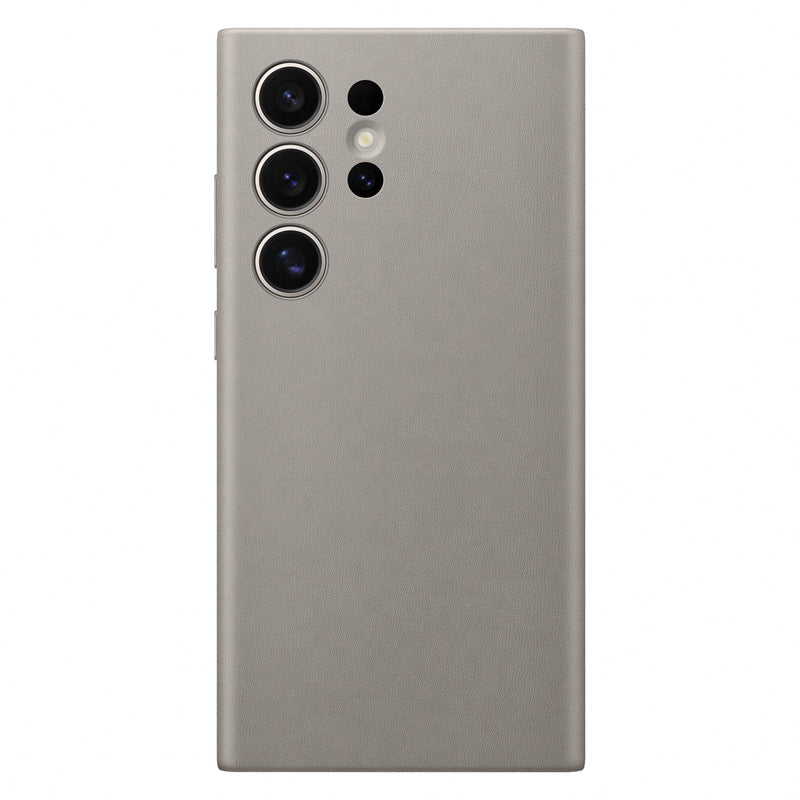 Samsung Galaxy Official S24 Ultra Vegan Leather Case, Taupe Taupe S24 Ultra Vegan Leather Case