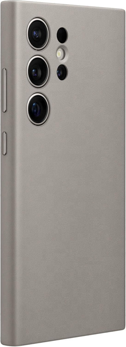 Samsung Galaxy Official S24 Ultra Vegan Leather Case, Taupe Taupe S24 Ultra Vegan Leather Case