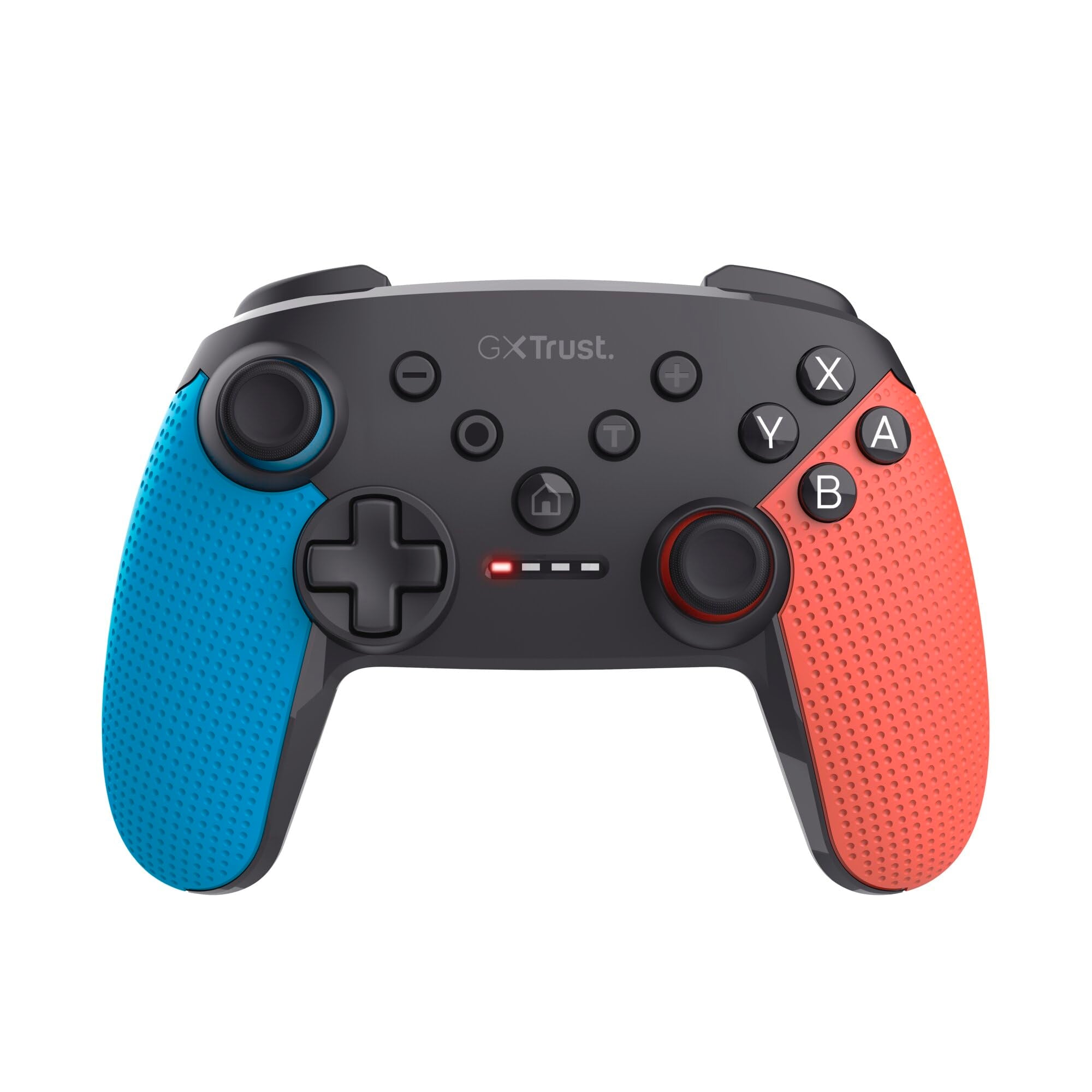 Trust Gaming GXT 1246B Muta Wireless Nintendo Switch Controller Bluetooth, 15h Playtime Rechargeable Battery, Play&Charge Cable, Dual Shock Vibration, Motion Controls, Switch Lite/OLED, Blue Red