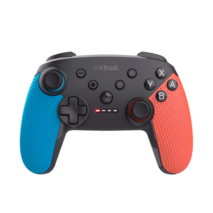 Trust Gaming GXT 1246B Muta Wireless Nintendo Switch Controller Bluetooth, 15h Playtime Rechargeable Battery, Play&Charge Cable, Dual Shock Vibration, Motion Controls, Switch Lite/OLED, Blue Red