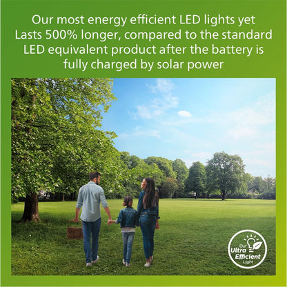 Philips has developed an UltraEfficient solar LED outdoor light that uses new technology to cut carbon emissions reduce material wa