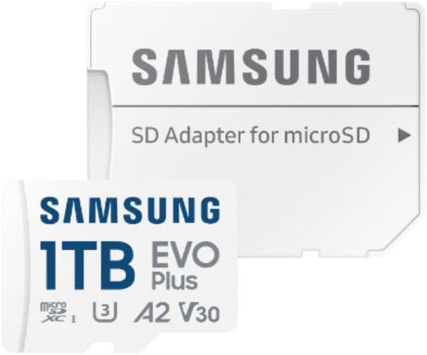 Samsung EVO Plus 1TB MicroSDXC Card UHS-I U3 with SD Adapter