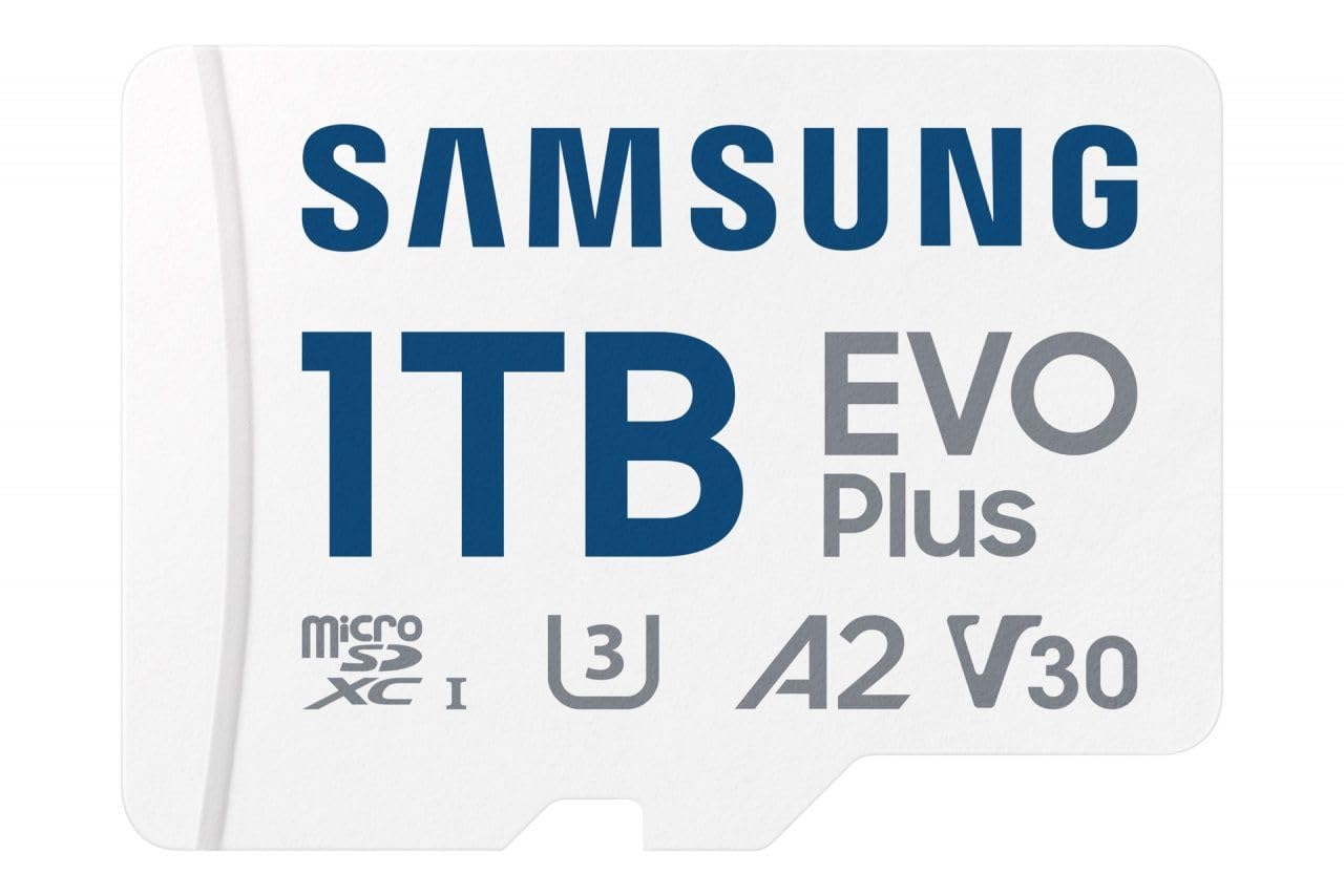 Samsung EVO Plus 1TB MicroSDXC Card UHS-I U3 with SD Adapter