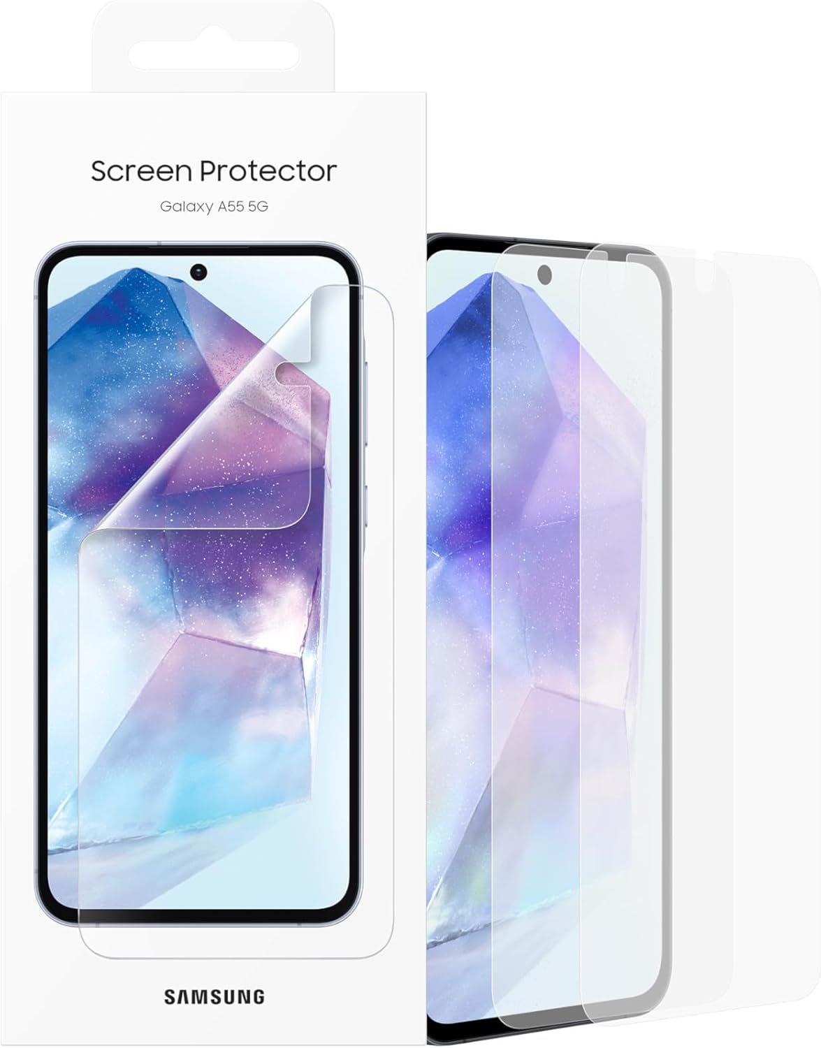 Samsung Galaxy Official Screen Protector (2 pack) for Galaxy A55, Transparent