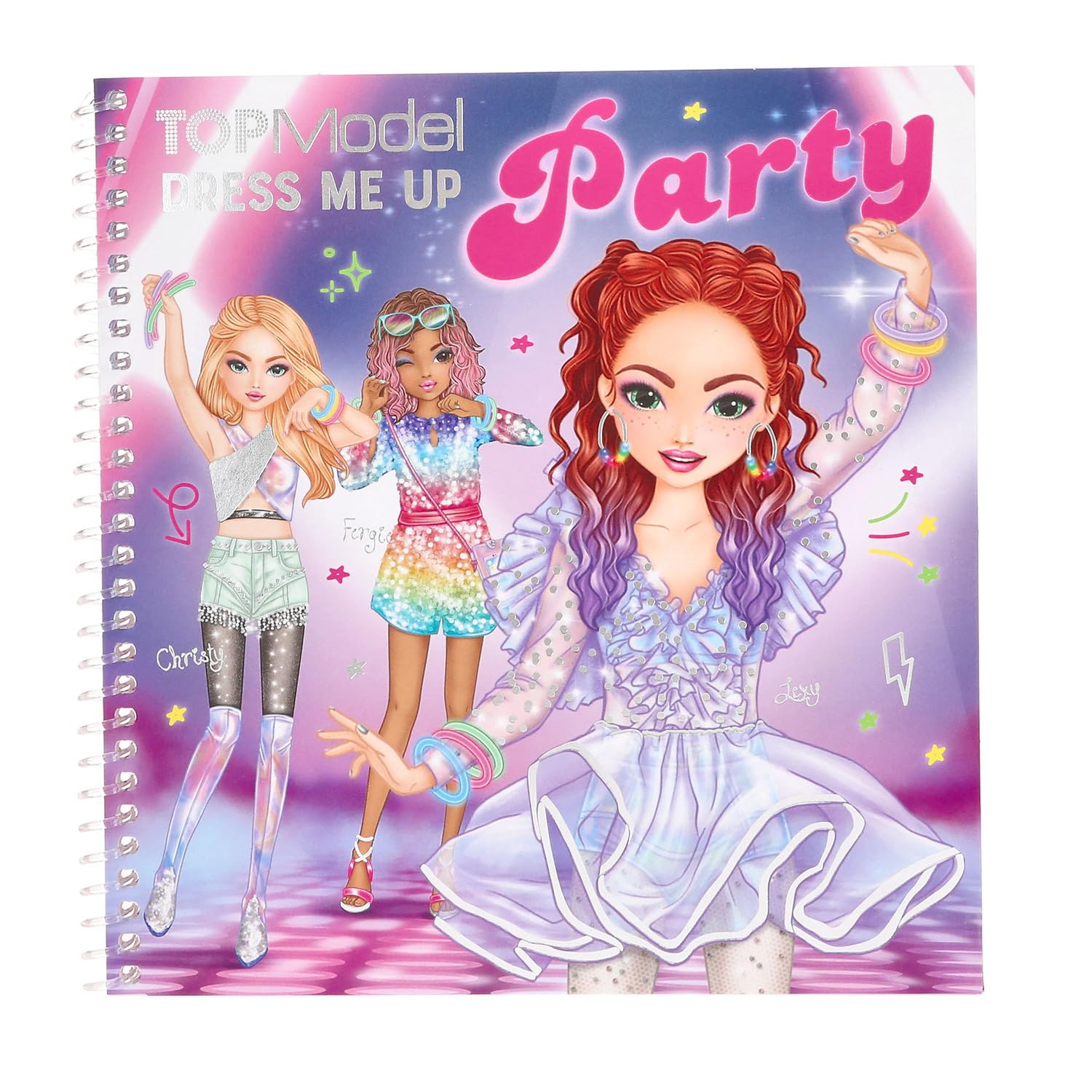 Depesche 13438 TOPModel Dress Me Up Sticker Book with 24 Illustrated Background Pages to Design Yourself with 11 Sticker Sheets, Multi-Colour
