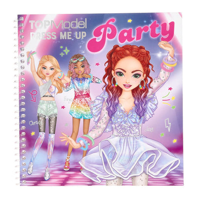 Depesche 13438 TOPModel Dress Me Up Sticker Book with 24 Illustrated Background Pages to Design Yourself with 11 Sticker Sheets, Multi-Colour
