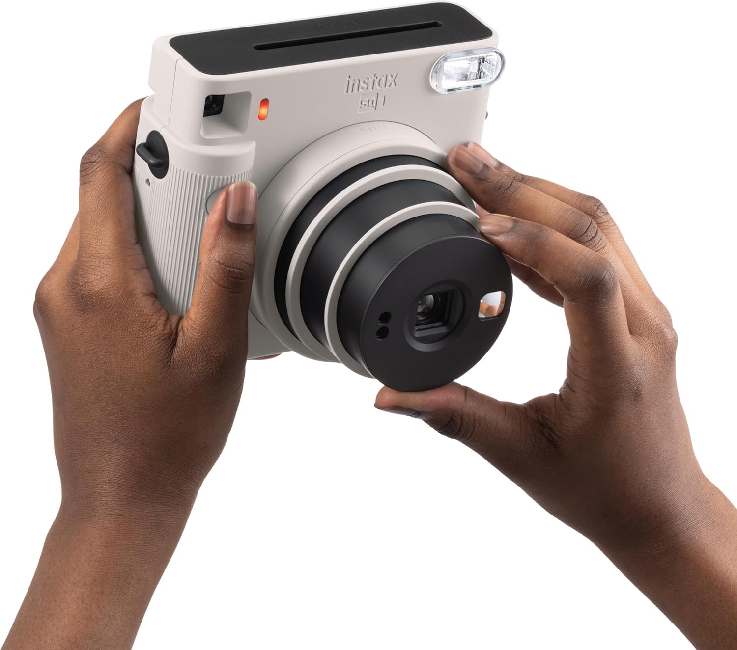 Instax SQUARE SQ1 Instant Camera, Chalk White