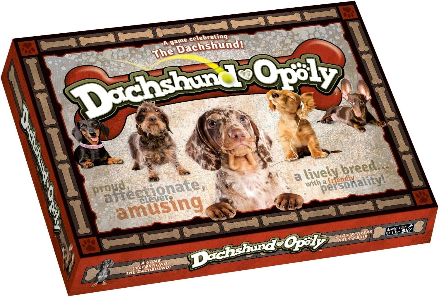 Dachshund-Opoly Property Trading Board Game - Family Time Games for Adults, Children & All Dog Lovers, 2 to 6 Players, Strategy Fun For Ages 8 and Up - A Game That's A Breed Apart