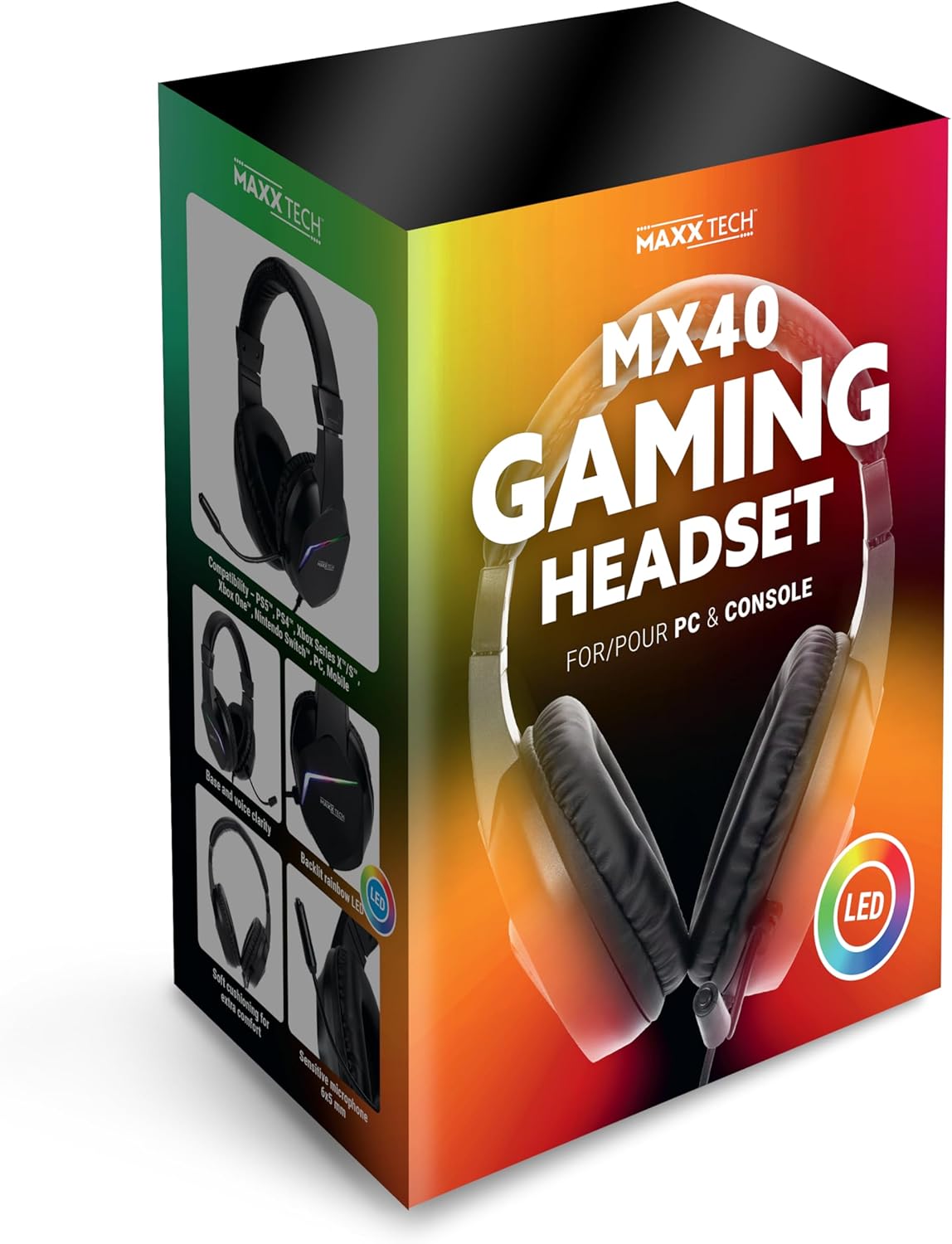 Maxx Tech - Mx40 Led Multiplatform Gaming Headset