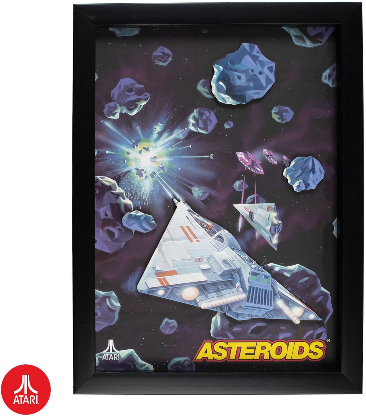 Official Atari 3D Wall Art - Asteroids Collection
