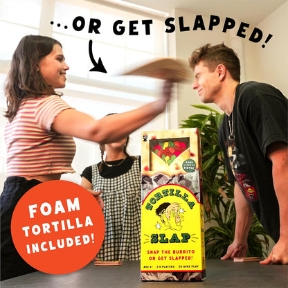 Lucky Egg Aufregendes Tortilla-Slap-Familienspiel – lustige Familienspiele für 6+ Jährige, 2–8 Spieler – Partyspiele für Erwachsene & Kinder – perfekt für Indoor- & Outdoor-Spielabende, Spiele Kinder,