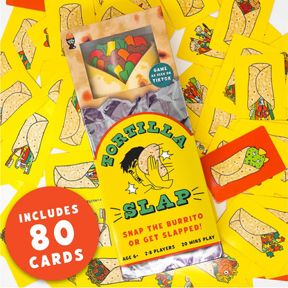 Lucky Egg Aufregendes Tortilla-Slap-Familienspiel – lustige Familienspiele für 6+ Jährige, 2–8 Spieler – Partyspiele für Erwachsene & Kinder – perfekt für Indoor- & Outdoor-Spielabende, Spiele Kinder,