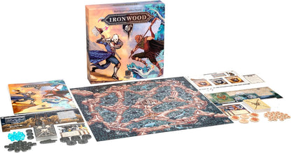 Mindclash Games Ironwood - Asymmetric Tactical Card Game for 1-2 Players | Faction-Specific Strategies & Multi-Use Action Cards | Highly Competitive Fantasy Warfare