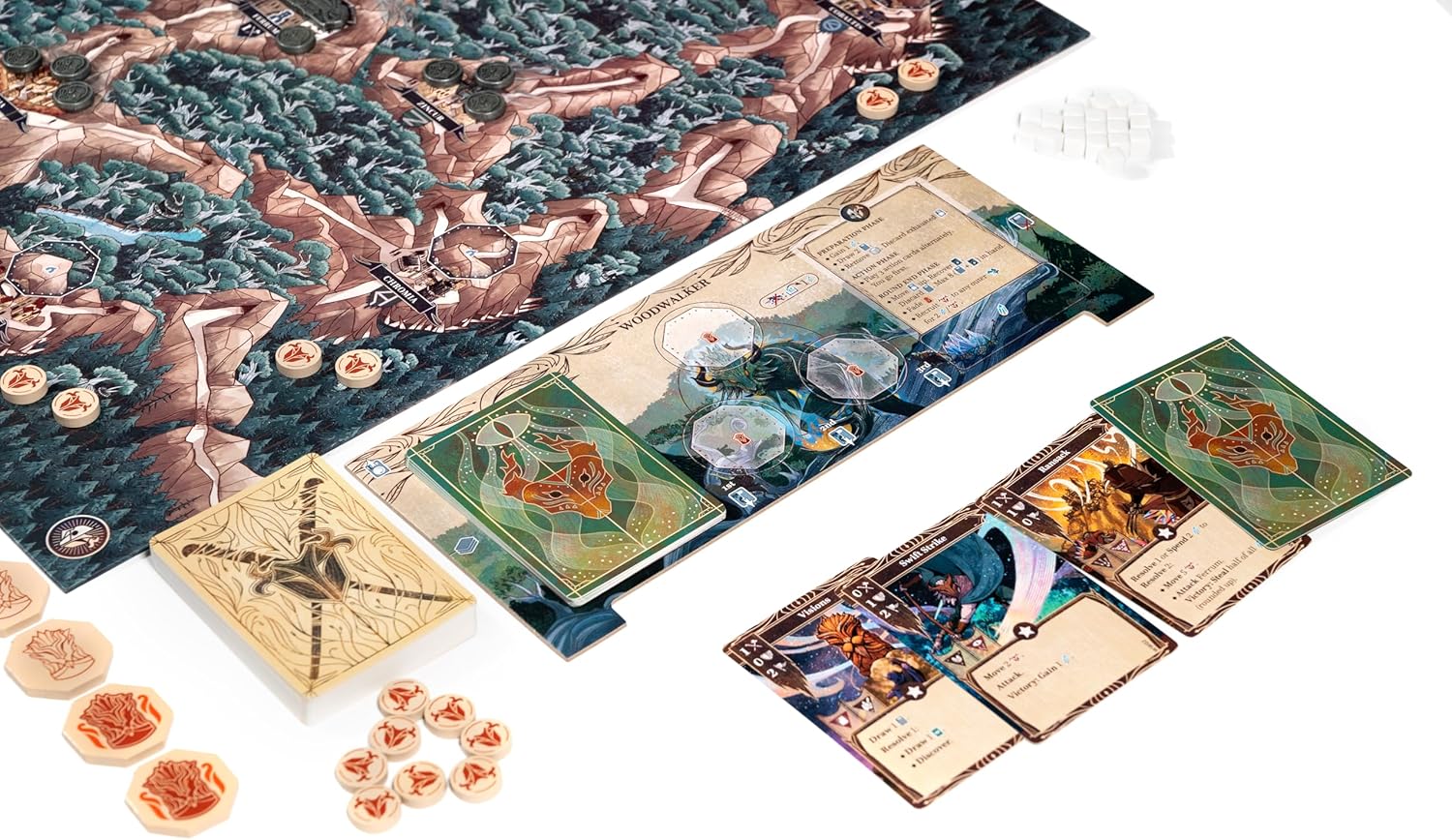 Mindclash Games Ironwood - Asymmetric Tactical Card Game for 1-2 Players | Faction-Specific Strategies & Multi-Use Action Cards | Highly Competitive Fantasy Warfare