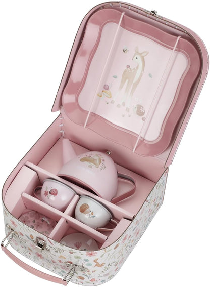 Little Dutch 2013746 metalen theeset met koffer - Fairy Garden