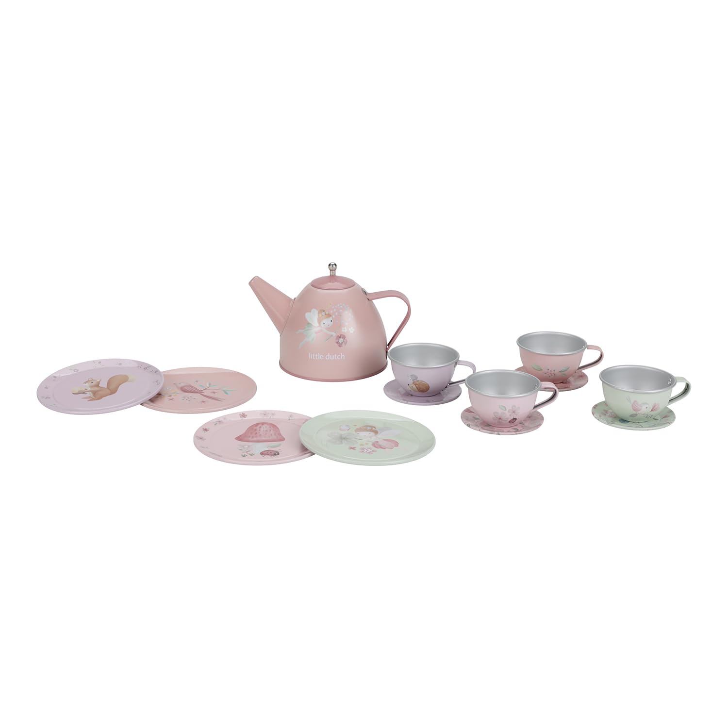 Little Dutch Fairy Garden 2013747 Tin Tea Set
